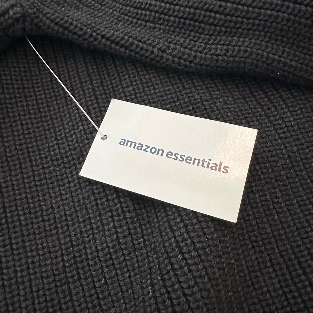 Amazon Essentials Mens Quarter-Zip Rib-Knit Relaxed-Fit Sweater Size Large - Picture 7 of 8